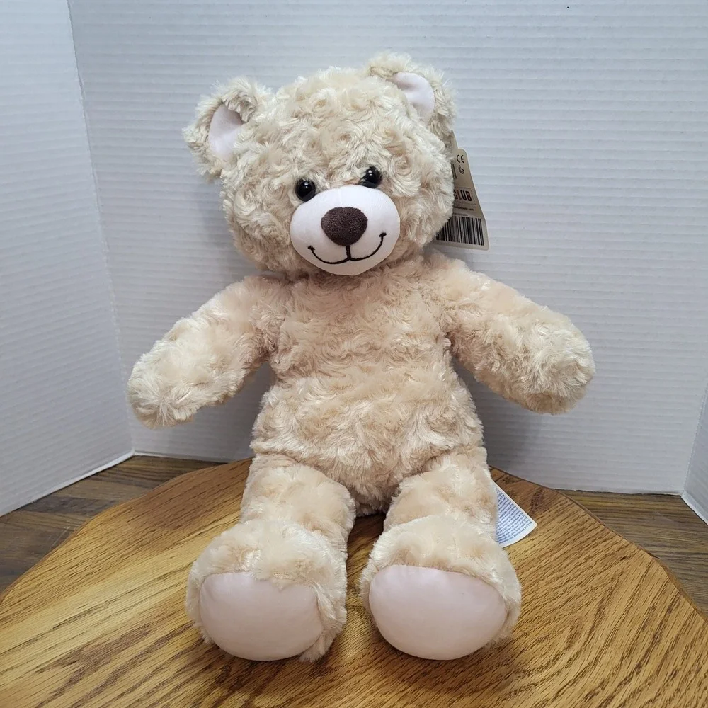 NWT Build A Bear Workshop Plush Happy Hugs IV Teddy Bear Tan Stuffed Animal Toy